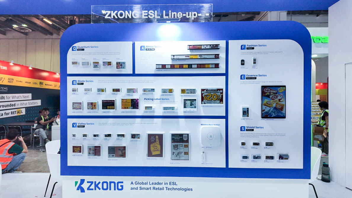 SmartControl ESL product lineup display