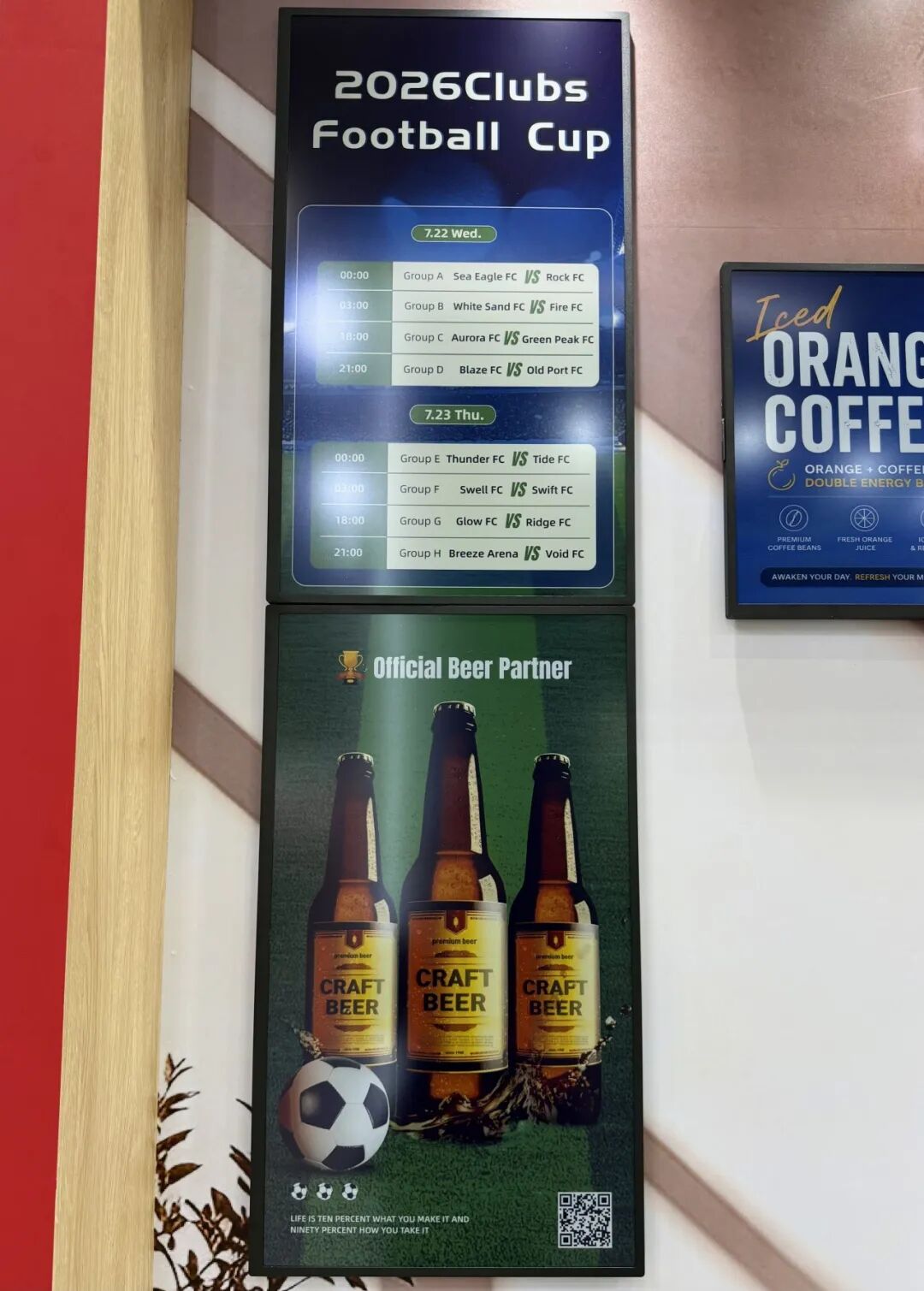 Large-format tiled ePaper display