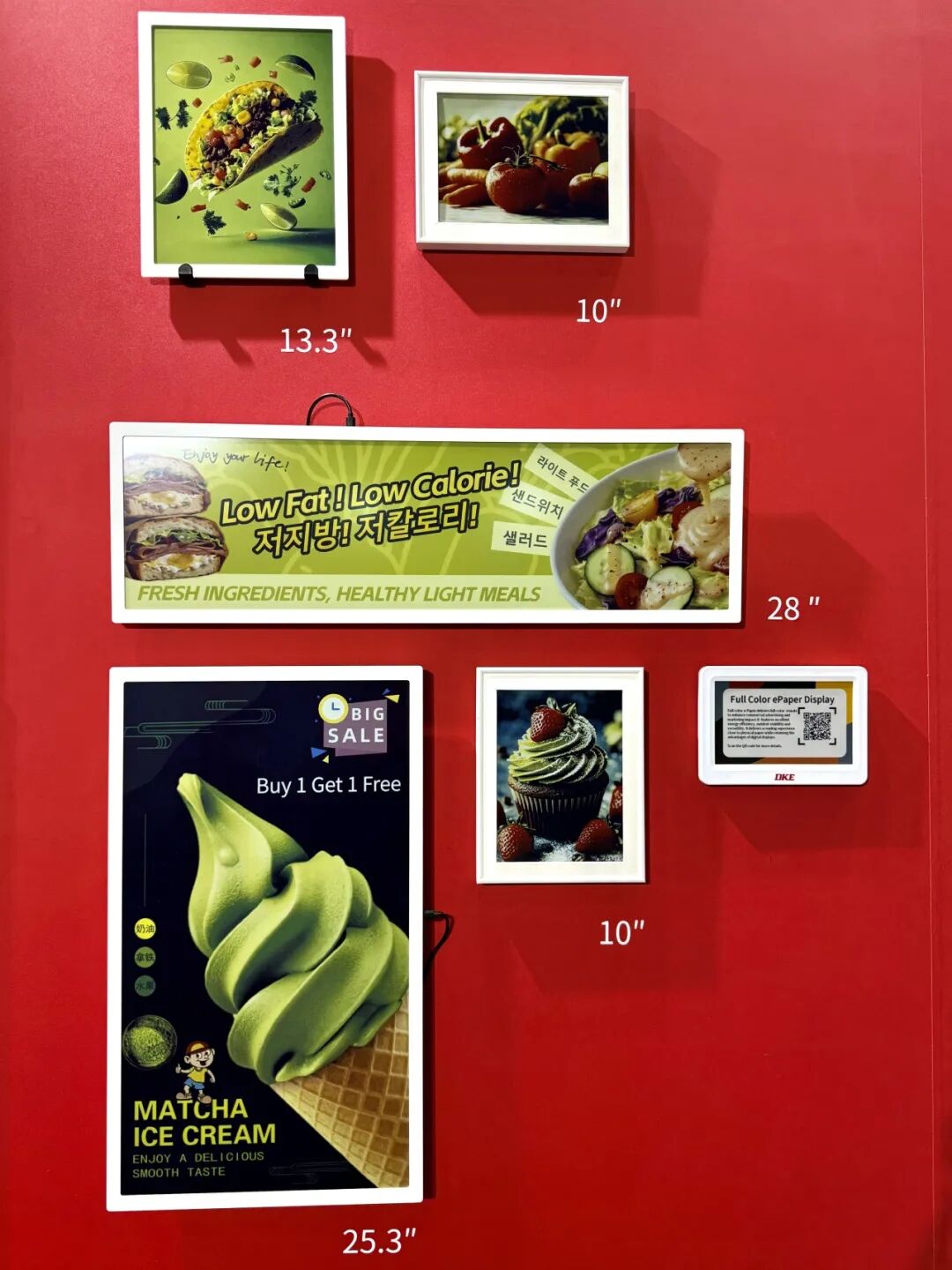 Retail advertising with color ePaper